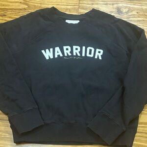 Spiritual Gangster Warrior Crewneck in Black Size Large
